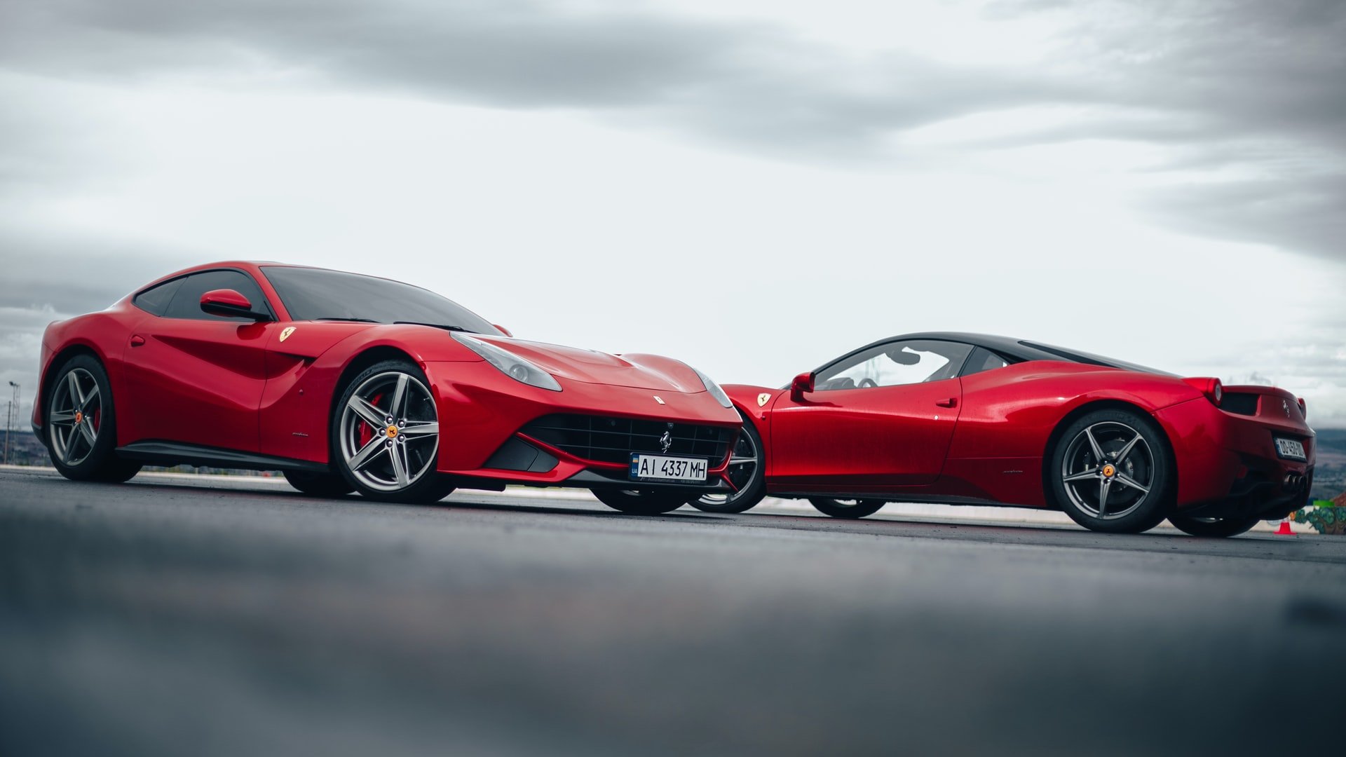 Red sportscars